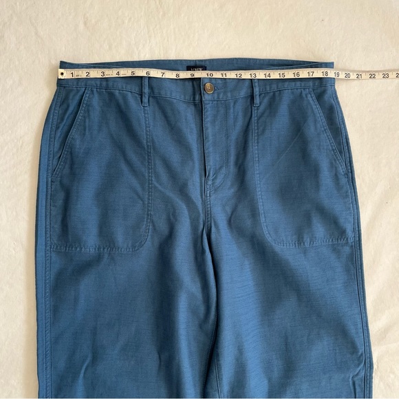 J. Crew BJ493 Cotton Camp Pants Blue NWT - Picture 5 of 10